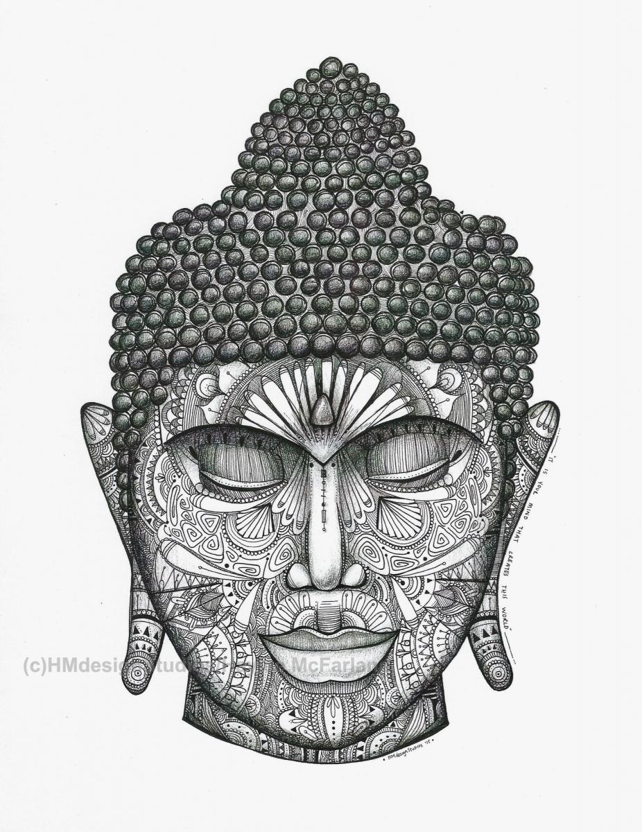Gautama Buddha Image Drawing - Drawing Skill