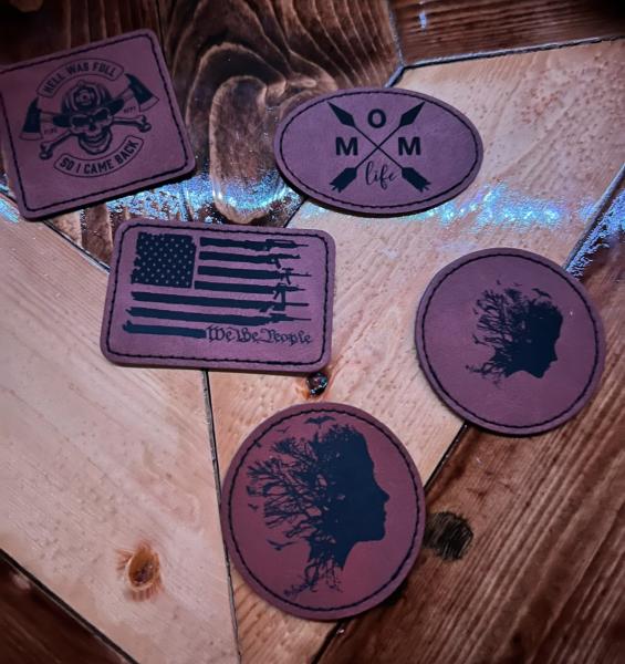 Iron on leather patches