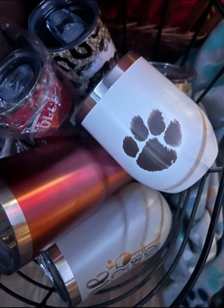 Customized 20 oz sublimation tumbler, vinyl designs and engraved cups picture