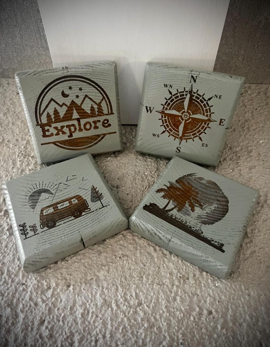 Handmade coasters picture