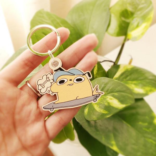 Rad Dog Keychain