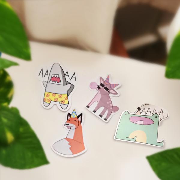 Party Animals Sticker Set