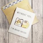 A2 Bread Cat Greeting Cards