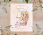 Plant Girl Watercolor Print