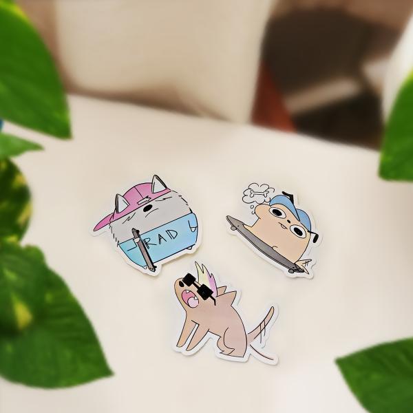 Rad Dog Sticker Set