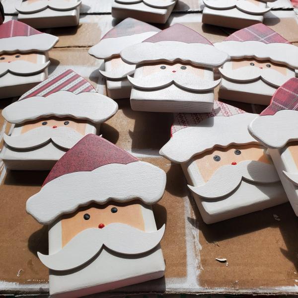 Wood Santa Ornament
