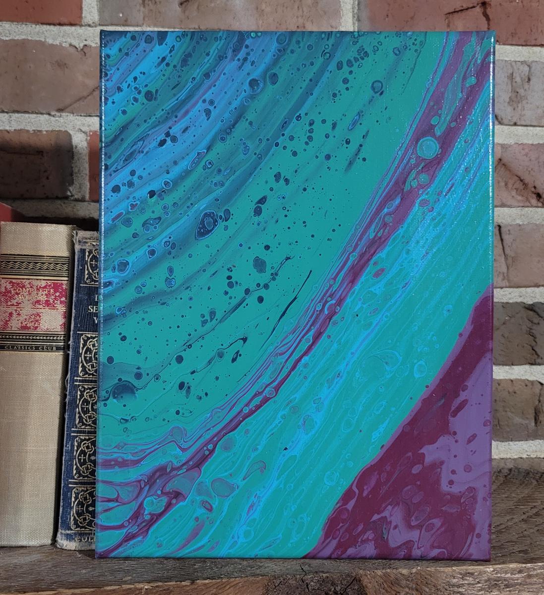 Alien Paths- Abstract fluid Art picture