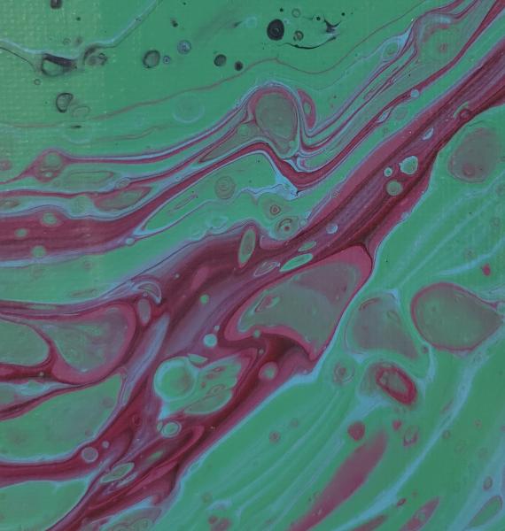 Alien Paths- Abstract fluid Art picture