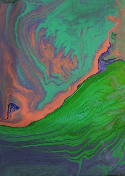 Green with Envy- Fluid Painting picture