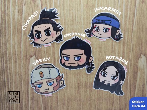 Golden Kamuy Chibi Sticker Packs picture