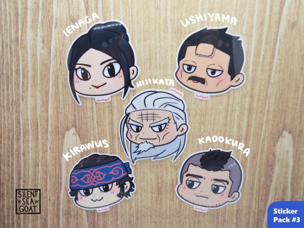 Golden Kamuy Chibi Sticker Packs picture