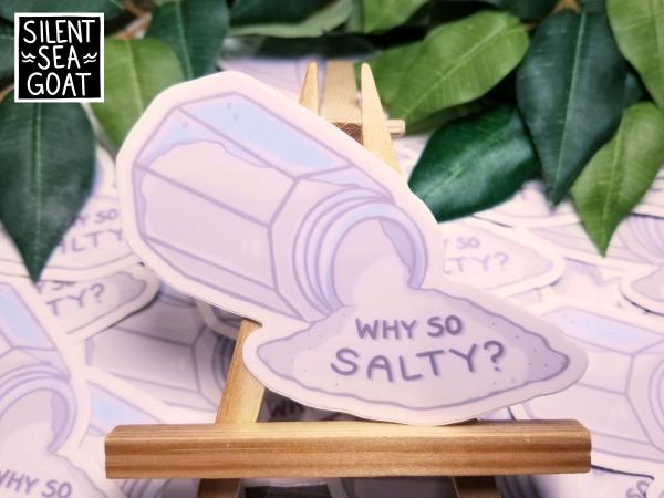 Why So Salty? 3" Vinyl Sticker picture