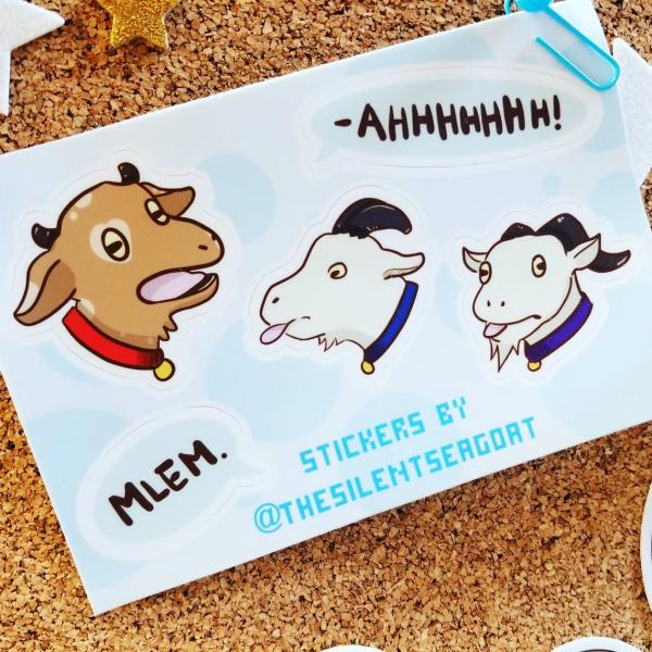 Goats Vinyl 4x6" Sticker Sheet picture