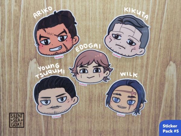 Golden Kamuy Chibi Sticker Packs picture