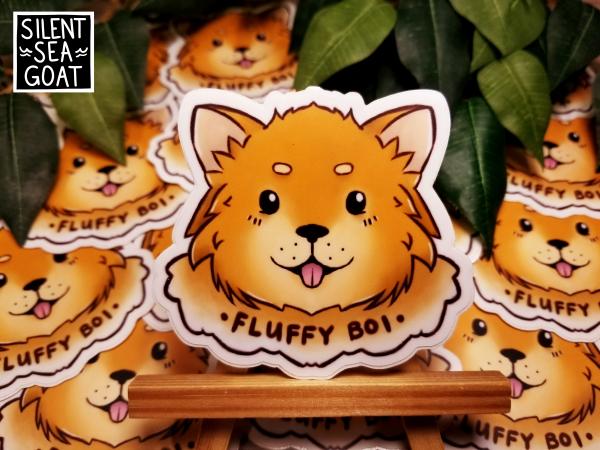 Fluffy Boi 3" Vinyl Stickers picture