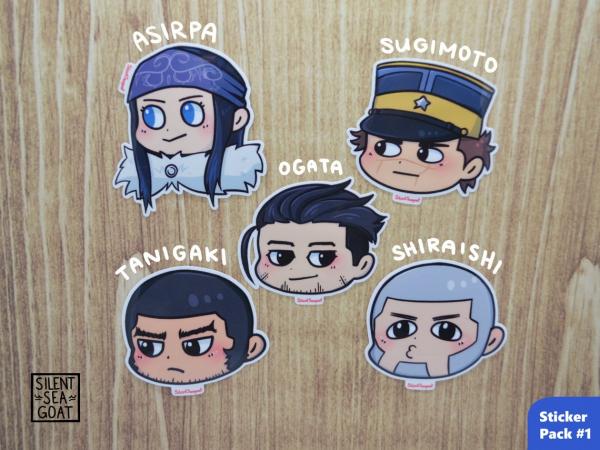 Golden Kamuy Chibi Sticker Packs picture