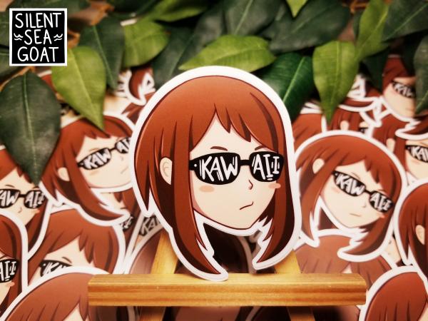 BNHA Ochako Kawaii Vinyl Sticker picture