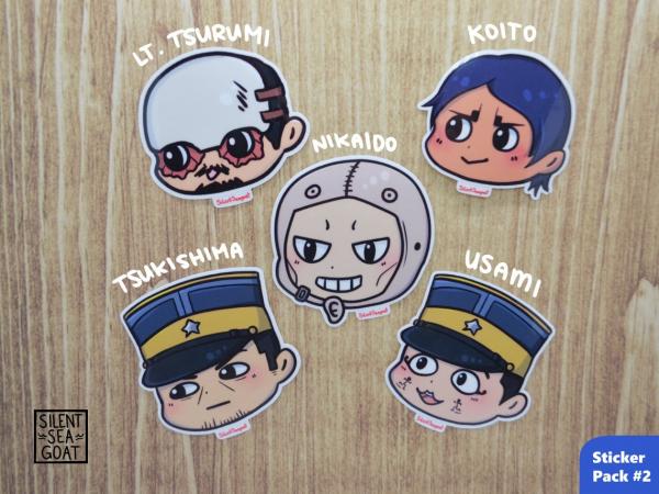 Golden Kamuy Chibi Sticker Packs picture