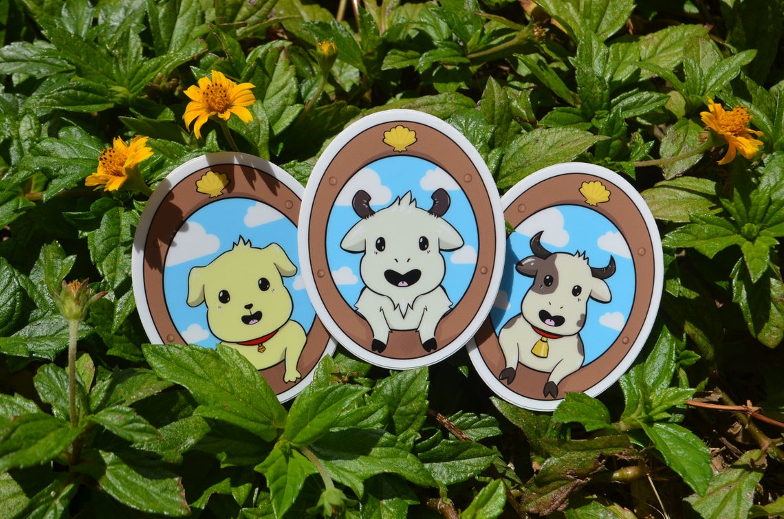 Cute Animal Window Vinyl Stickers picture