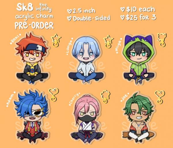 PRE-ORDER: Sk8 the Infinity Acrylic Charms picture