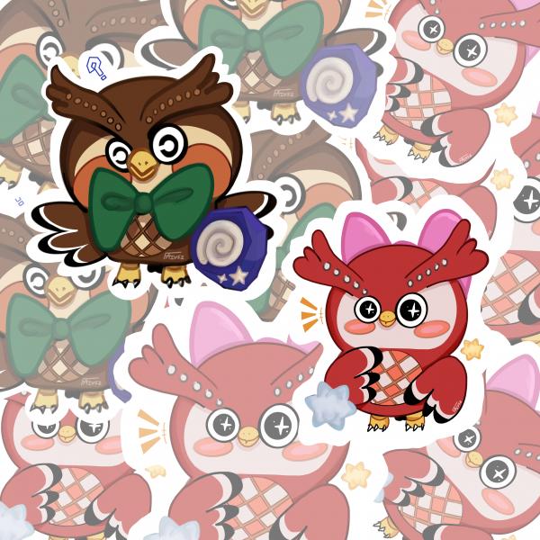 Animal Crossing: Blathers 3 inch Vinyl Sticker picture