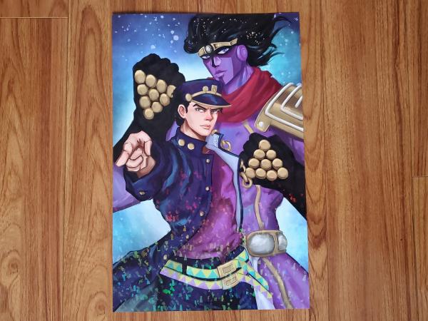 JJBA: Jotaro11 x 17 inch Holographic Print