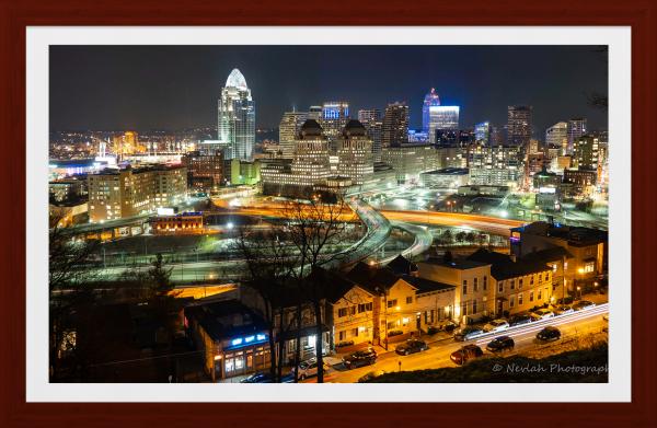 Cincinnati Skyline at Night picture