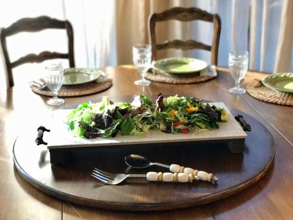 Large Farmhouse Tray - porcelain tile cutting board picture