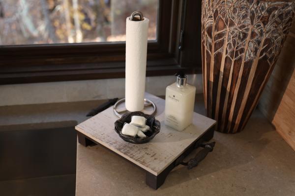 Small Farmhouse Tray - porcelain tile cutting board picture