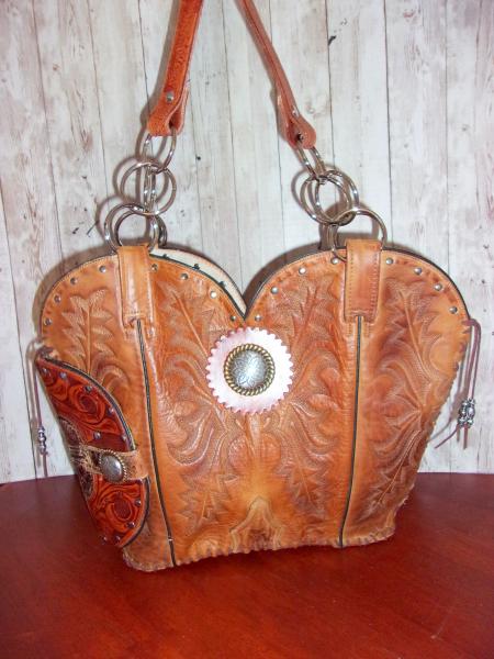 Hand-Crafted Conceal Carry Purse - Cowboy  Boot Purse CB68 picture