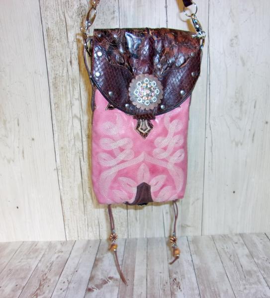 Cross-Body Hipster Bag - Cowboy Boot Purse HP625 picture