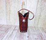 Leather Wine Tote - Cowboy Boot Wine Caddy WT559