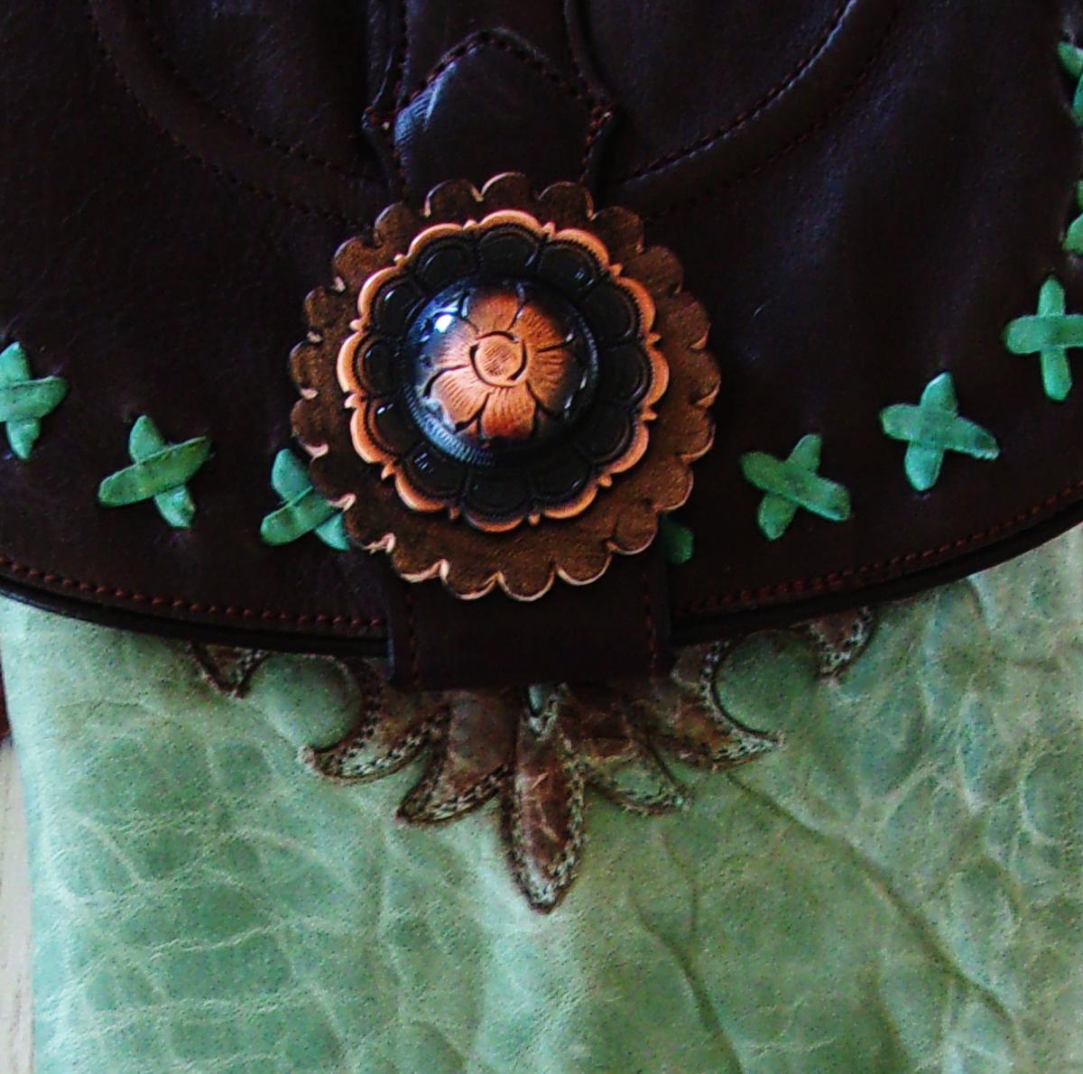 Cross-Body Hipster Bag - Cowboy Boot Purse HP779 picture