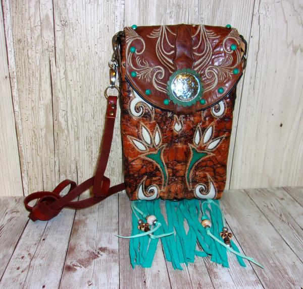 Cross-Body Hipster Bag - Cowboy Boot Purse HP715 picture