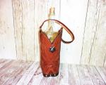 Leather Wine Tote - Cowboy Boot Wine Caddy WT568