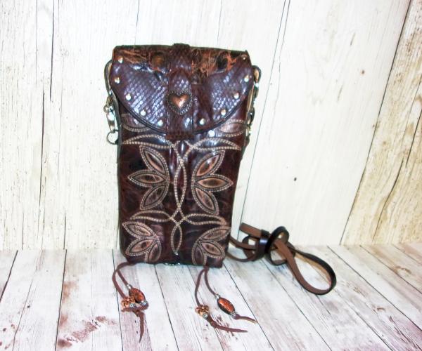 Cross-Body Hipster Bag - Cowboy Boot Purse HP640 picture