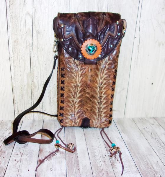 Cross-Body Hipster Bag - Cowboy Boot Purse HP645 picture