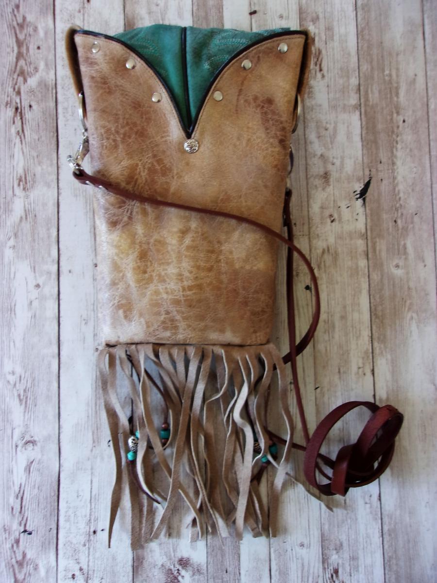 Cross-Body Hipster Bag - Cowboy Boot Purse HP762 picture