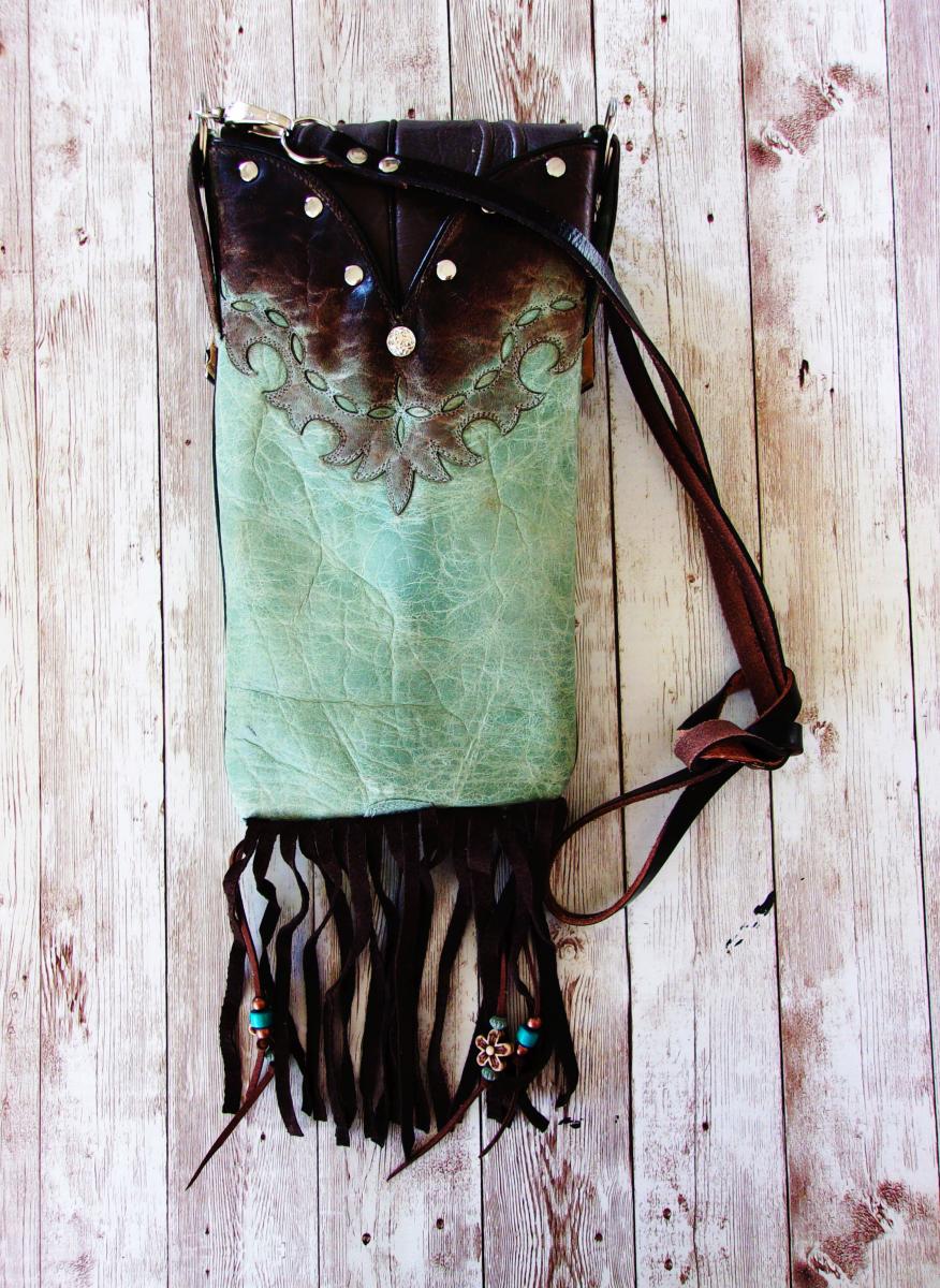 Cross-Body Hipster Bag - Cowboy Boot Purse HP779 picture