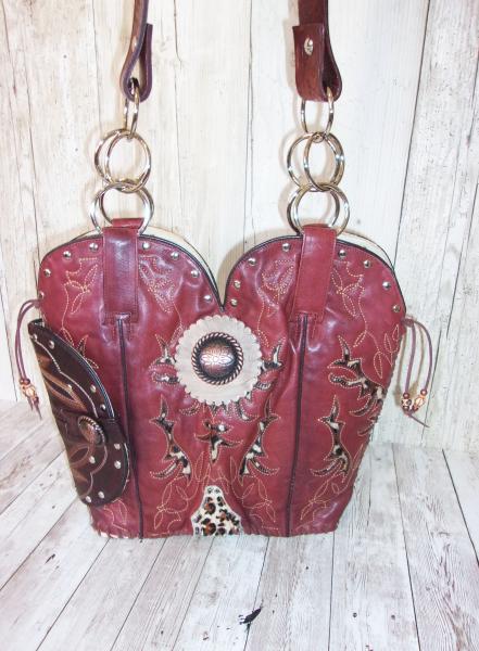 Hand-Crafted Conceal Carry Purse - Cowboy  Boot Purse CB73 picture