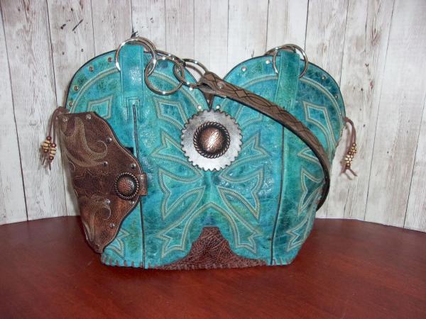 Hand-Crafted Conceal Carry Purse - Cowboy  Boot Purse CB65 picture