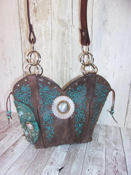 Hand-Crafted Conceal Carry Purse - Cowboy  Boot Purse CB72 picture