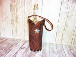 Leather Wine Tote - Cowboy Boot Wine Caddy WT567