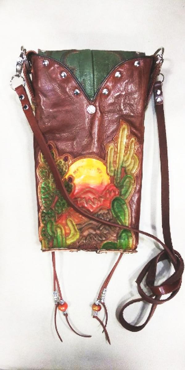 Cross-Body Hipster Bag - Cowboy Boot Purse HP743 picture
