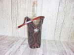 Leather Wine Tote - Cowboy Boot Wine Caddy WT560