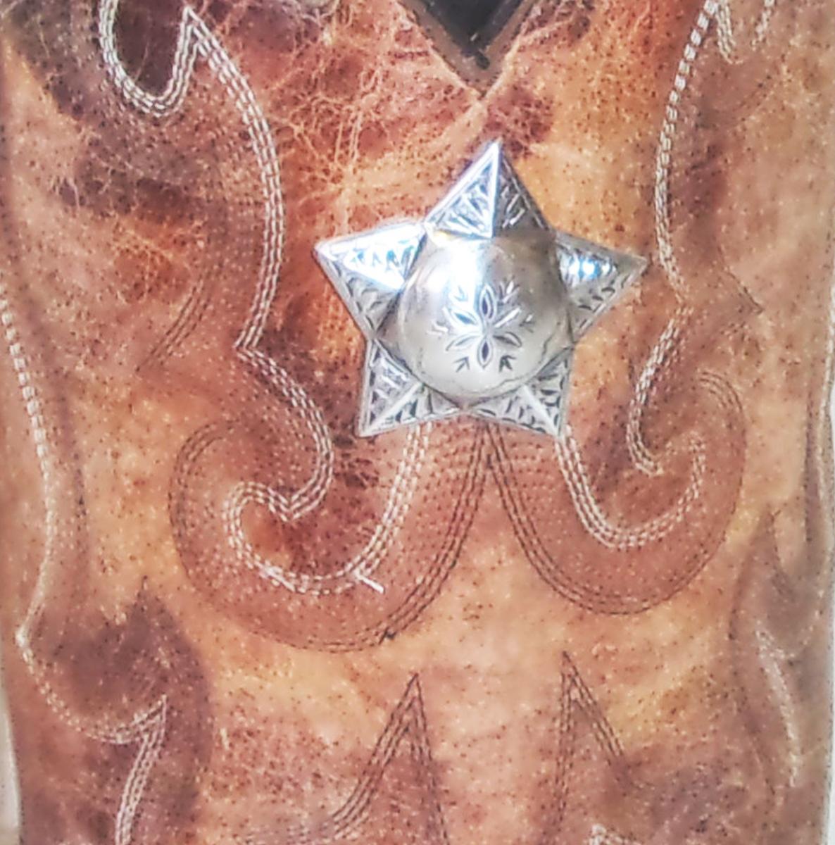Leather Wine Tote - Cowboy Boot Wine Caddy WT561 picture