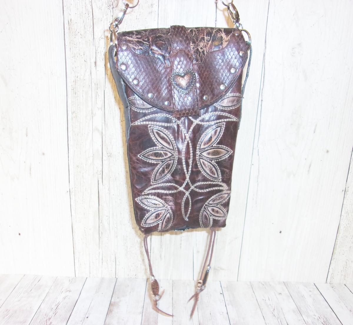 Cross-Body Hipster Bag - Cowboy Boot Purse HP640 picture
