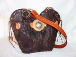 Leather Shoulder Bag - Cowboy  Boot Purse DB314