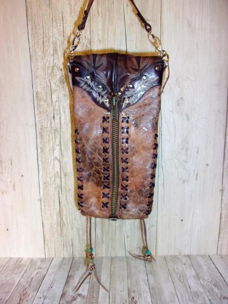 Cross-Body Hipster Bag - Cowboy Boot Purse HP645 picture