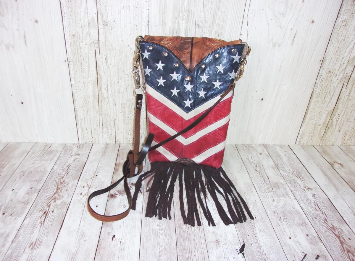 Cross-Body Hipster Bag - Cowboy Boot Purse HP783 picture
